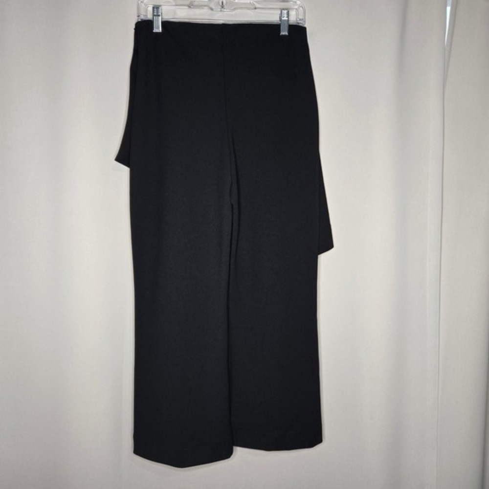 Zara Collection Black‎ Dress Pants Women's M Medium Asymmetric Button Detail